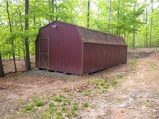 BUILDING SITE & HUGE 10X24 SHED FOR WEEKEND CABIN